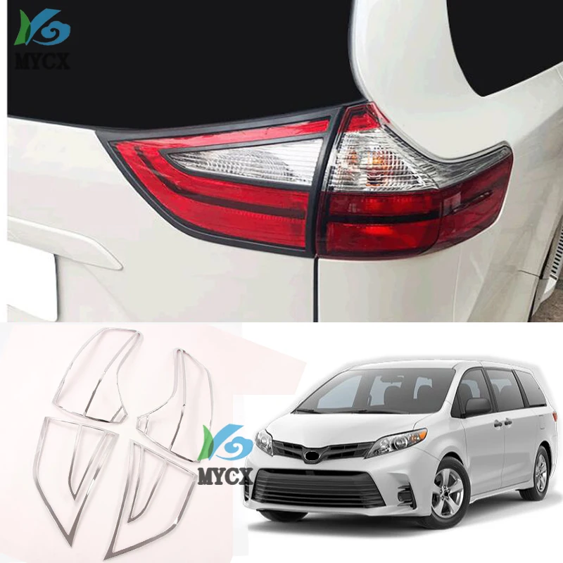 Rear Light Cover Trim For Toyota Sienna 2019 2020 ABS Chrome Car Styling Taillight Tail Lamp Covers Sticker Accessories
Rear Light Cover Trim For Toyota Sienna 2019 2020 ABS Chrome Car Styling Taillight Tail Lamp Covers Sticker Accessories