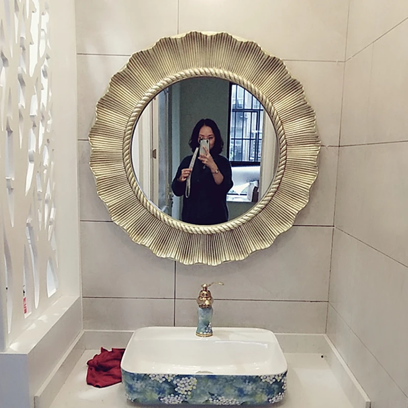 85cm 33.5inch Decorative Bathroom Mirror Toilet Living Room Bedroom Restaurant Wall Hanging Art Sunflower Vintage Mirror
85cm 33.5inch Decorative Bathroom Mirror Toilet Living Room Bedroom Restaurant Wall Hanging Art Sunflower Vintage Mirror