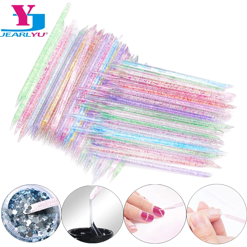 50/100 Pcs/Pack Reusable Crystal Stick Double End Nail Art Cuticle Pusher Acrylic Dotting Clean Nail Stick Polish Manicure Tools
50/100 Pcs/Pack Reusable Crystal Stick Double End Nail Art Cuticle Pusher Acrylic Dotting Clean Nail Stick Polish Manicure Tools