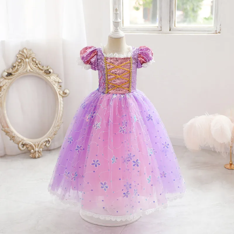 Ruifglasb Princess rapunzel dresses children baby Sequined Puff Sleeve costumes Girls Lace Dresses for Sofia
Ruifglasb Princess rapunzel dresses children baby Sequined Puff Sleeve costumes Girls Lace Dresses for Sofia