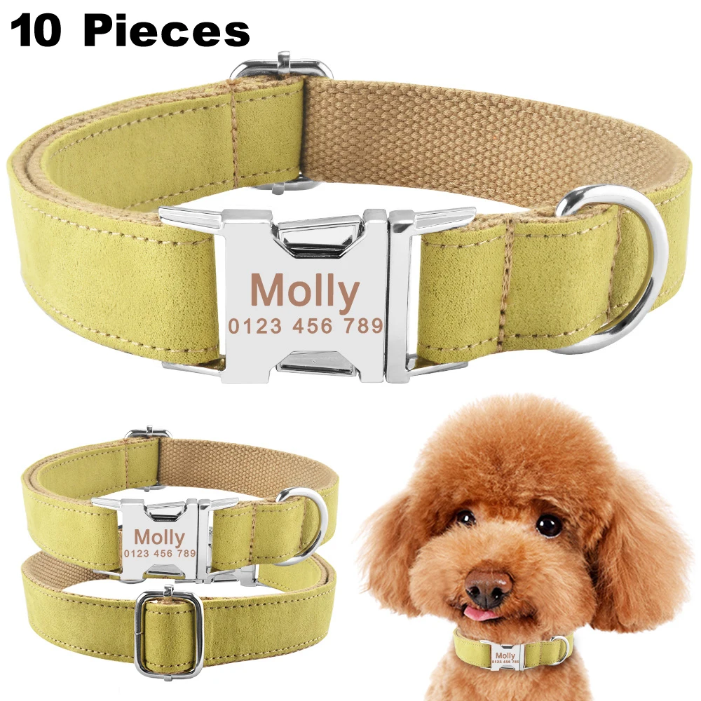10 Pieces Personalized Dog Collar Durable Nylon Free Engraved Name Phone Number on Buckle Pet Supplies Pet Accessories Dogs
10 Pieces Personalized Dog Collar Durable Nylon Free Engraved Name Phone Number on Buckle Pet Supplies Pet Accessories Dogs