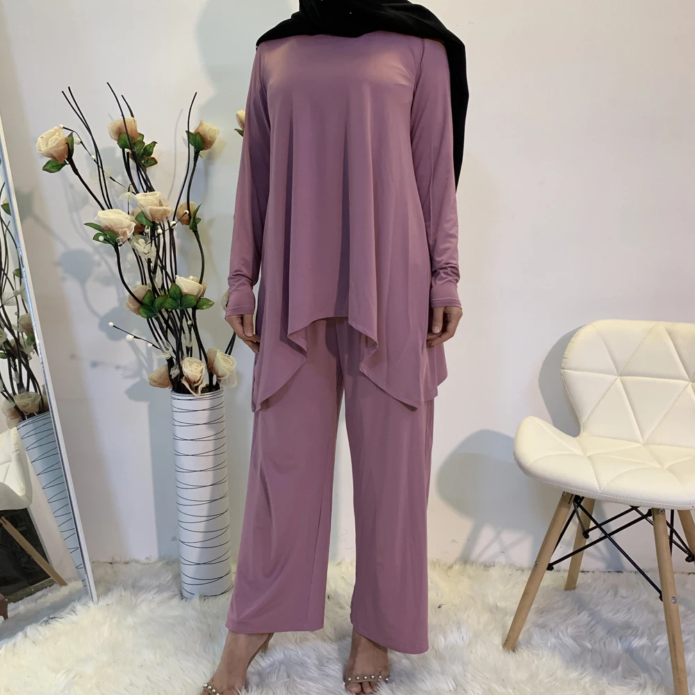 2 Pieces Set Women Long Sleeve Tops Pants Suit Muslim Outfits Casual Turkey Dubai Abaya Dress Blouse Trousers Solid Color Kaftan
2 Pieces Set Women Long Sleeve Tops Pants Suit Muslim Outfits Casual Turkey Dubai Abaya Dress Blouse Trousers Solid Color Kaftan