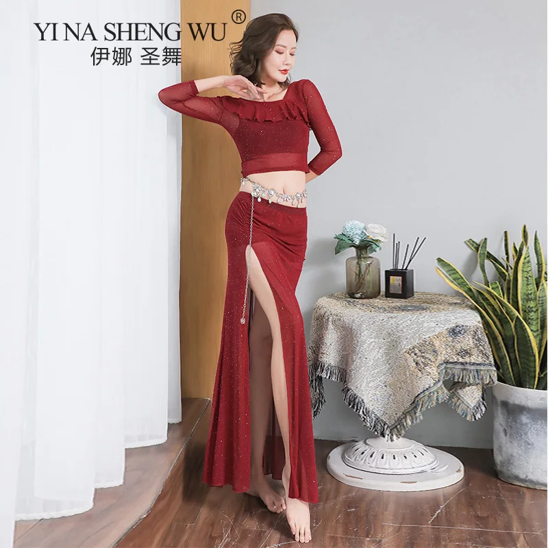 2Pcs New Belly Dance Sexy Suit Exercise Clothes Tops Practice Clothes Female Group Profession Performance Clothing Long Skirt
2Pcs New Belly Dance Sexy Suit Exercise Clothes Tops Practice Clothes Female Group Profession Performance Clothing Long Skirt