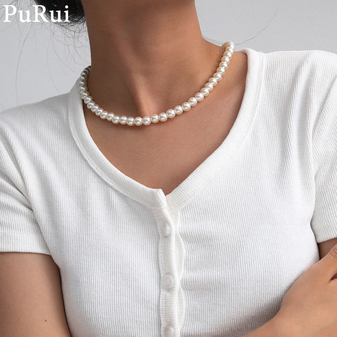 Minimalist Imitation Pearl Choker Necklace for Women Vintage Bohemian Korea Trendy Pearl Collar Necklace Luxury Jewelry for Neck
Minimalist Imitation Pearl Choker Necklace for Women Vintage Bohemian Korea Trendy Pearl Collar Necklace Luxury Jewelry for Neck
