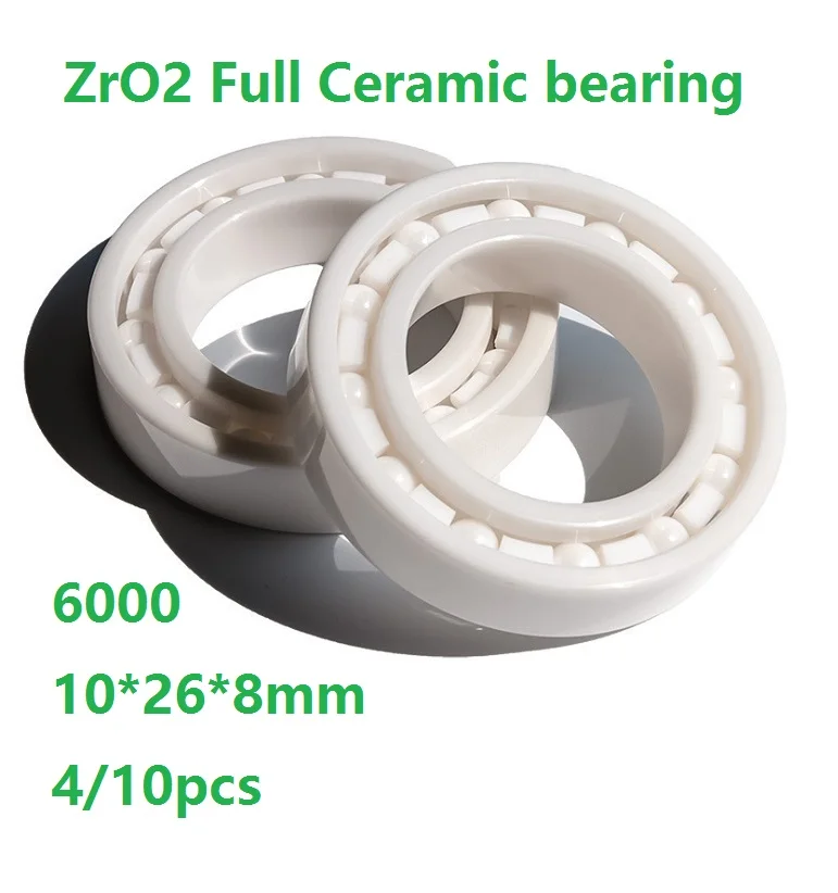 4/10pcs 6000 10*26*8mm High quality ZrO2 Full Ceramic bearing Zirconia Ceramic ball bearings 10×26×8mm
4/10pcs 6000 10*26*8mm High quality ZrO2 Full Ceramic bearing Zirconia Ceramic ball bearings 10×26×8mm