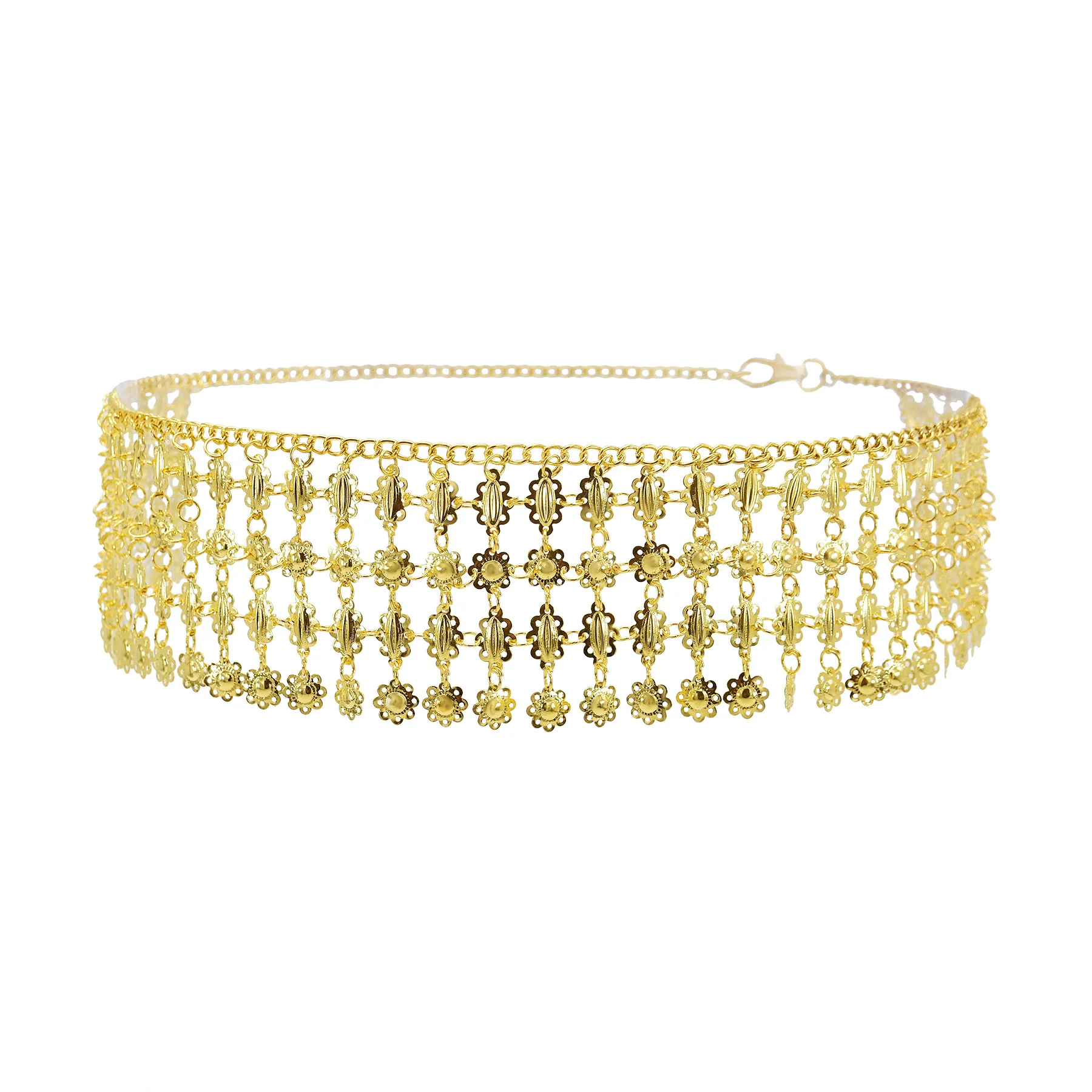 Golden Alloy Body Jewelry Belly Dance Waist Chain Flower Hollow Multilayer Chain Tassel India Arabic Turkish Fashion Jewelry
Golden Alloy Body Jewelry Belly Dance Waist Chain Flower Hollow Multilayer Chain Tassel India Arabic Turkish Fashion Jewelry