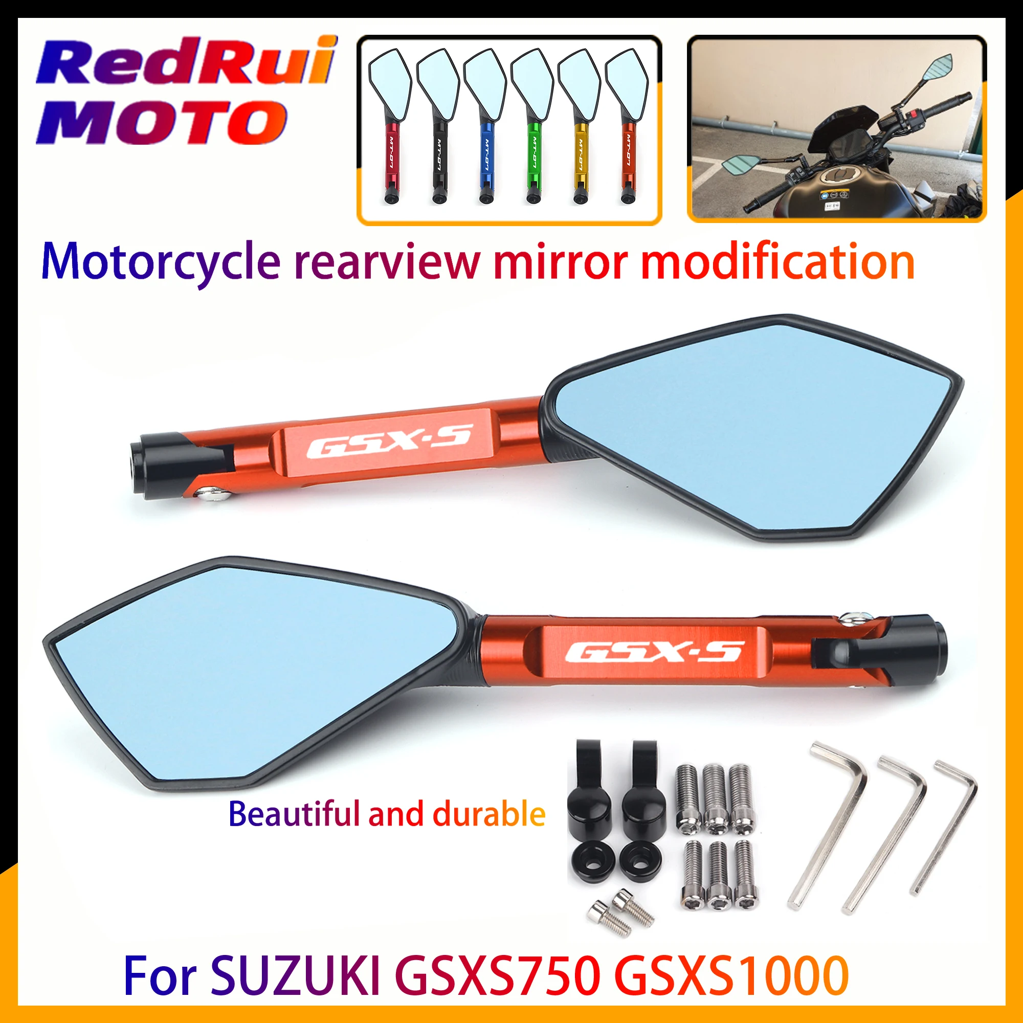 Universal Motorcycle mirror CNC side Rearview For SUZUKI GSXS750 GSXS1000 GSXS 1000 750
Universal Motorcycle mirror CNC side Rearview For SUZUKI GSXS750 GSXS1000 GSXS 1000 750