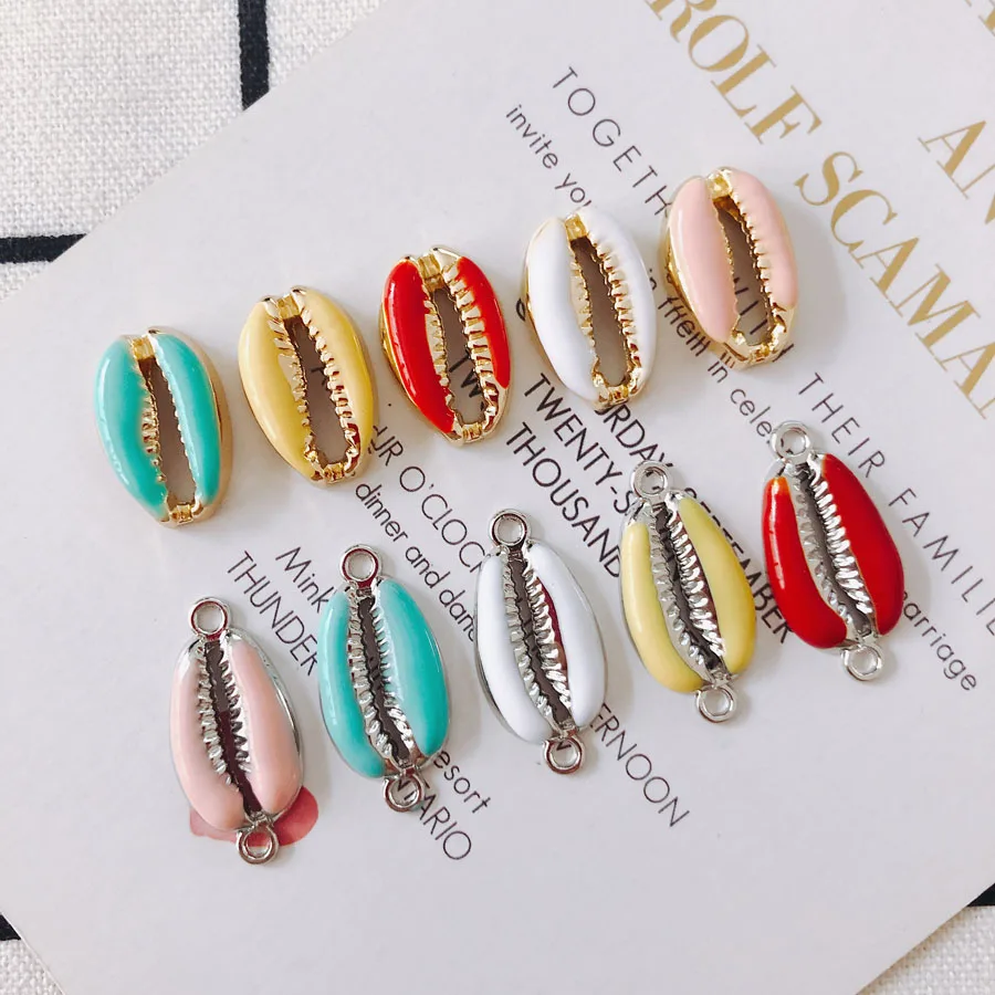 10 pieces / lot Simple oil drop gold-plated shell earring pendant accessory Other
10 pieces / lot Simple oil drop gold-plated shell earring pendant accessory Other