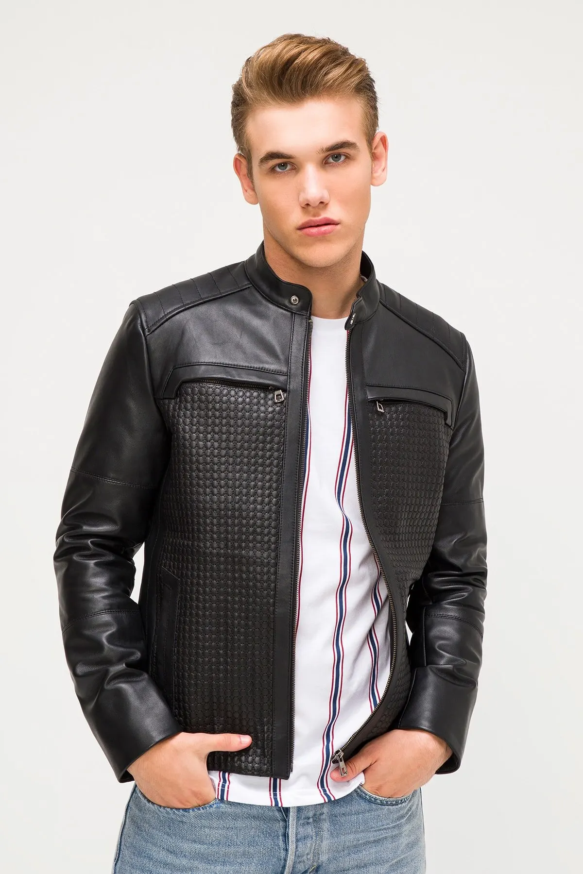 Black original original men's leather coats spring autumn season jackets classic casual wear quality handmade product Turkey
Black original original men's leather coats spring autumn season jackets classic casual wear quality handmade product Turkey