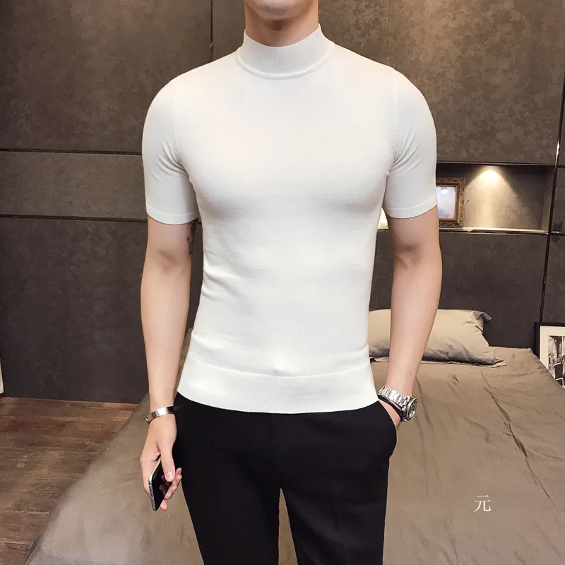 MRMT 2024 Brand Men's Sweater Pure Color Short Sleeves Semi High Necked Pullover for Male Sweater Tops
MRMT 2024 Brand Men's Sweater Pure Color Short Sleeves Semi High Necked Pullover for Male Sweater Tops