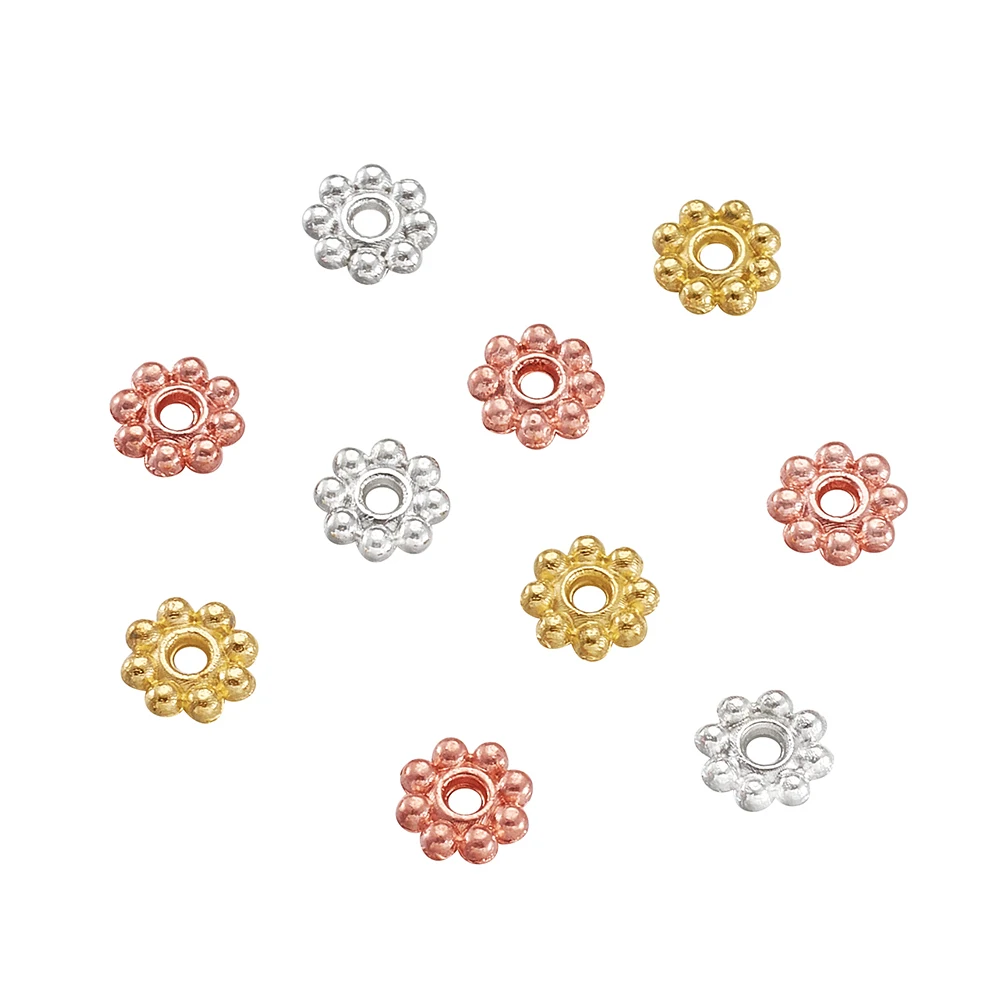 5x1.5mm Daisy Flower Metal Bead Spacer Exquisite Bracelet Necklace Handmade DIY Jewelry Making Accessories 300pcs
5x1.5mm Daisy Flower Metal Bead Spacer Exquisite Bracelet Necklace Handmade DIY Jewelry Making Accessories 300pcs