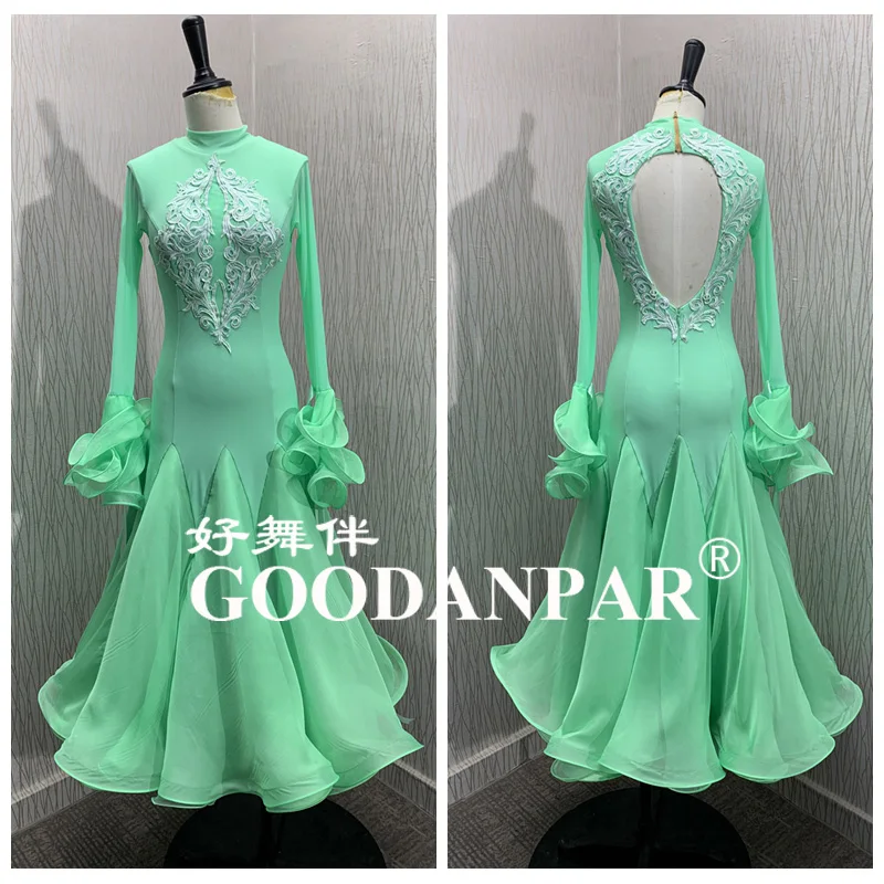 GOODANPAR 2023 New Standard Ballroom Dance Dress Women Girls Junior Competition Costume Waltz Stage modern Without Rhinestones
GOODANPAR 2023 New Standard Ballroom Dance Dress Women Girls Junior Competition Costume Waltz Stage modern Without Rhinestones