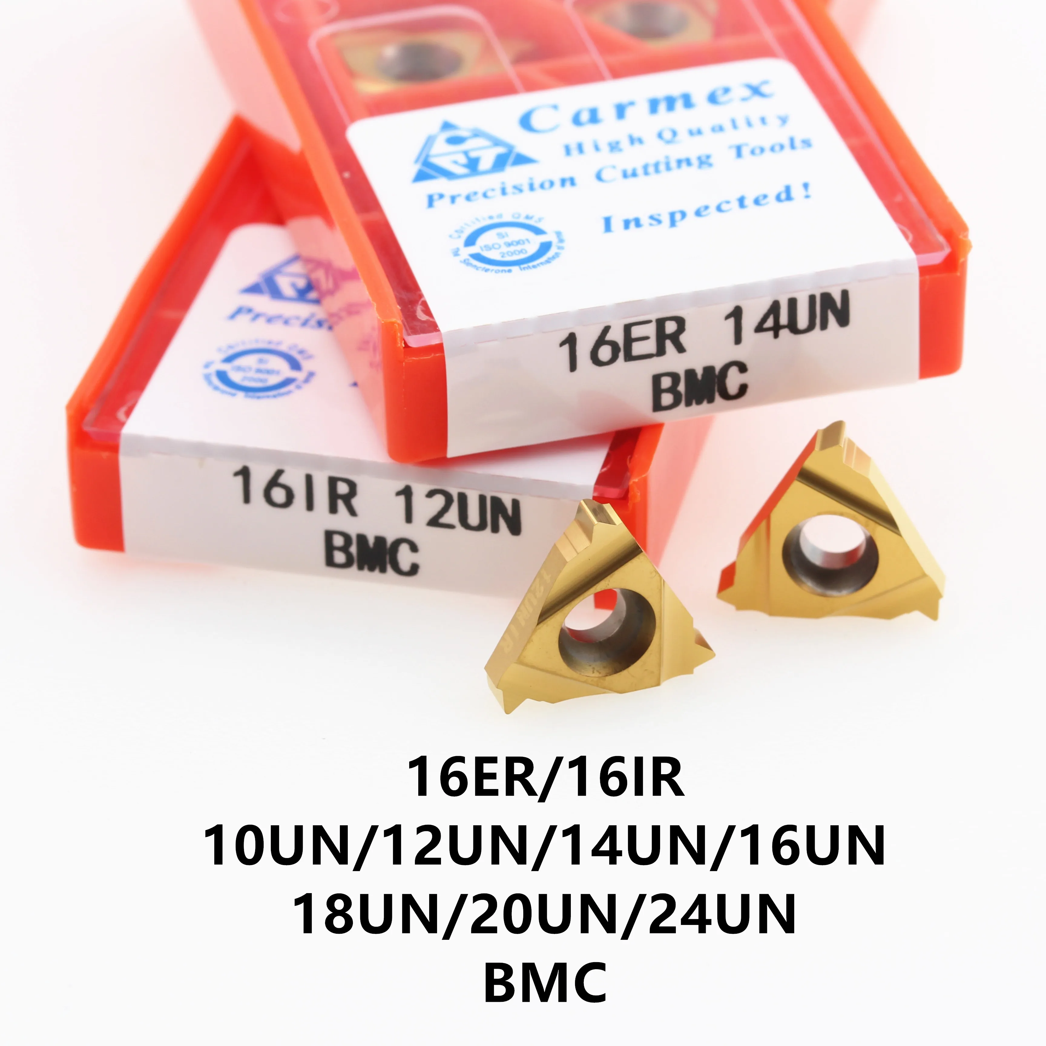 10 шт. 16ER 16IR 10UN 12UN 14UN 16UN 18UN 20UN 24UN BMC Carmex оригинальные токарные инструменты карбидные вставки для стали 
10 шт. 16ER 16IR 10UN 12UN 14UN 16UN 18UN 20UN 24UN BMC Carmex оригинальные токарные инструменты карбидные вставки для стали