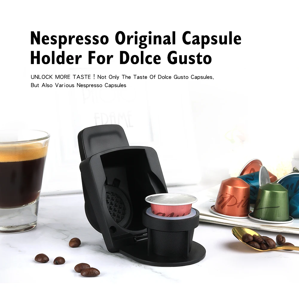 Adapter For Dolce Gusto Coffee Machines Connector With Original Nespresso Coffee Pods Coffee Capsule Holder
Adapter For Dolce Gusto Coffee Machines Connector With Original Nespresso Coffee Pods Coffee Capsule Holder