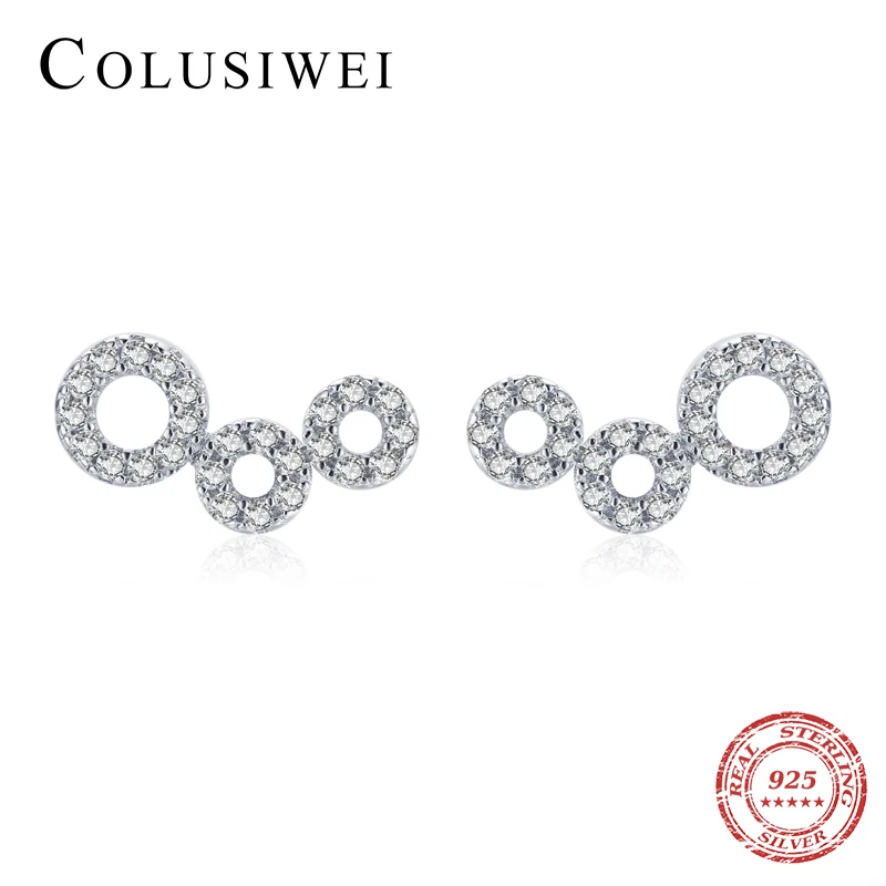 Colusiwei Hot Fashion 925 Sterling Silver Stackable Geometric Circle Stud Earrings for Women Bright Zircon Round Ear Pin Jewelry
Colusiwei Hot Fashion 925 Sterling Silver Stackable Geometric Circle Stud Earrings for Women Bright Zircon Round Ear Pin Jewelry
