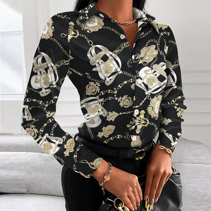 Women Retro Colorful Print Buttons Blouse Shirt Autumn Long Sleeve Turn-down Collar Ladies Top Streetwear Casual Plus Size Blusa
Women Retro Colorful Print Buttons Blouse Shirt Autumn Long Sleeve Turn-down Collar Ladies Top Streetwear Casual Plus Size Blusa