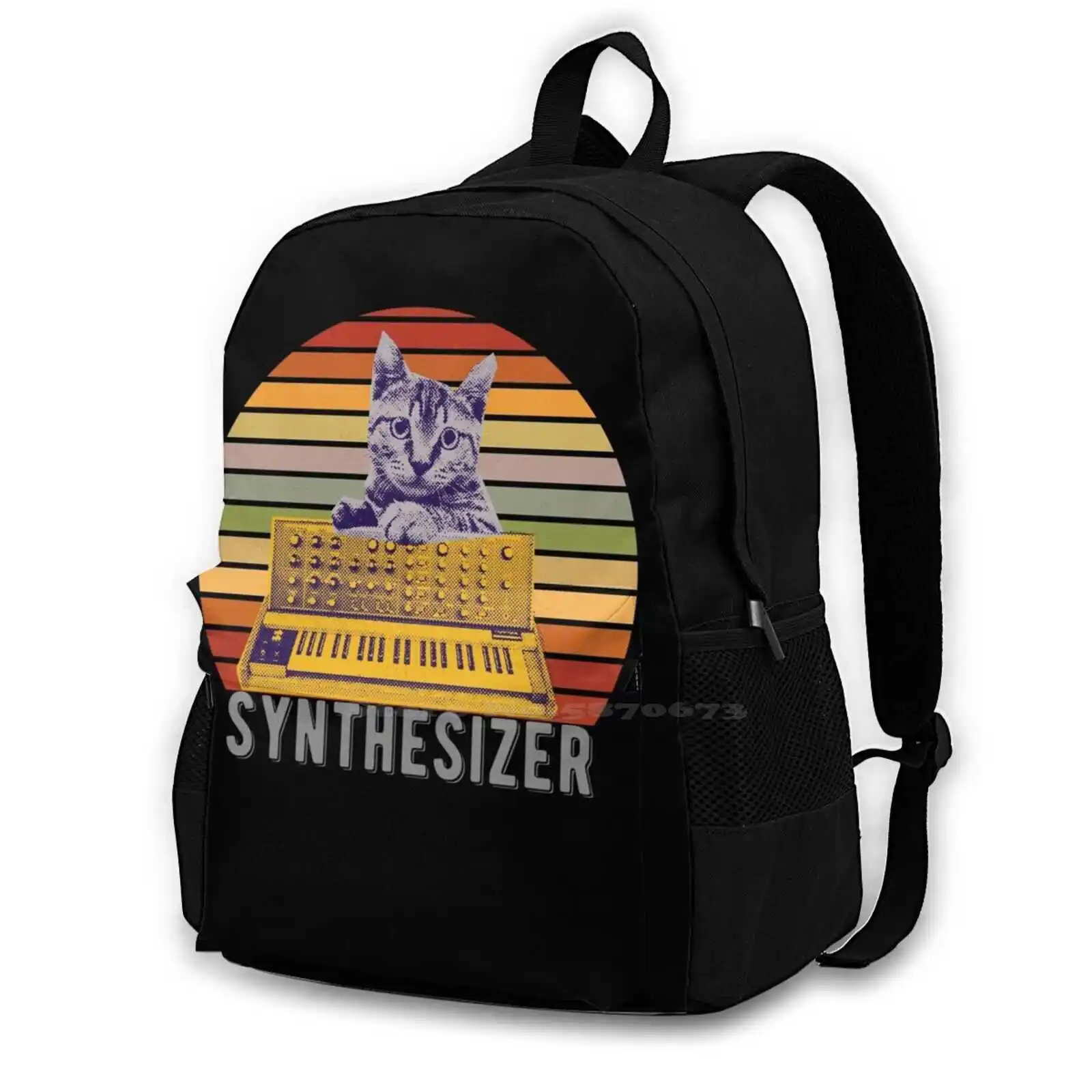 Vintage Synthesizer For Cats And Techno Fans Backpacks For School Teenagers Girls Travel Bags Cat Dj Disk Jockey Keyboard
Vintage Synthesizer For Cats And Techno Fans Backpacks For School Teenagers Girls Travel Bags Cat Dj Disk Jockey Keyboard