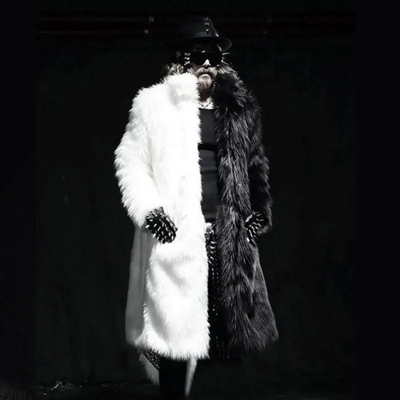 Fashion Man Faux Fur Coat Men's Winter Faux Fur Jacket Black Gown White Long Windbreaker Thick Warm
Fashion Man Faux Fur Coat Men's Winter Faux Fur Jacket Black Gown White Long Windbreaker Thick Warm