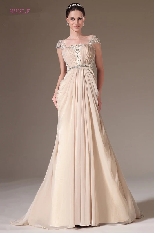 Elegant Evening Dresses A-line Cap Sleeves Chiffon Beaded Long Dubai Saudi Arabic Evening Gown Prom Dresses
Elegant Evening Dresses A-line Cap Sleeves Chiffon Beaded Long Dubai Saudi Arabic Evening Gown Prom Dresses