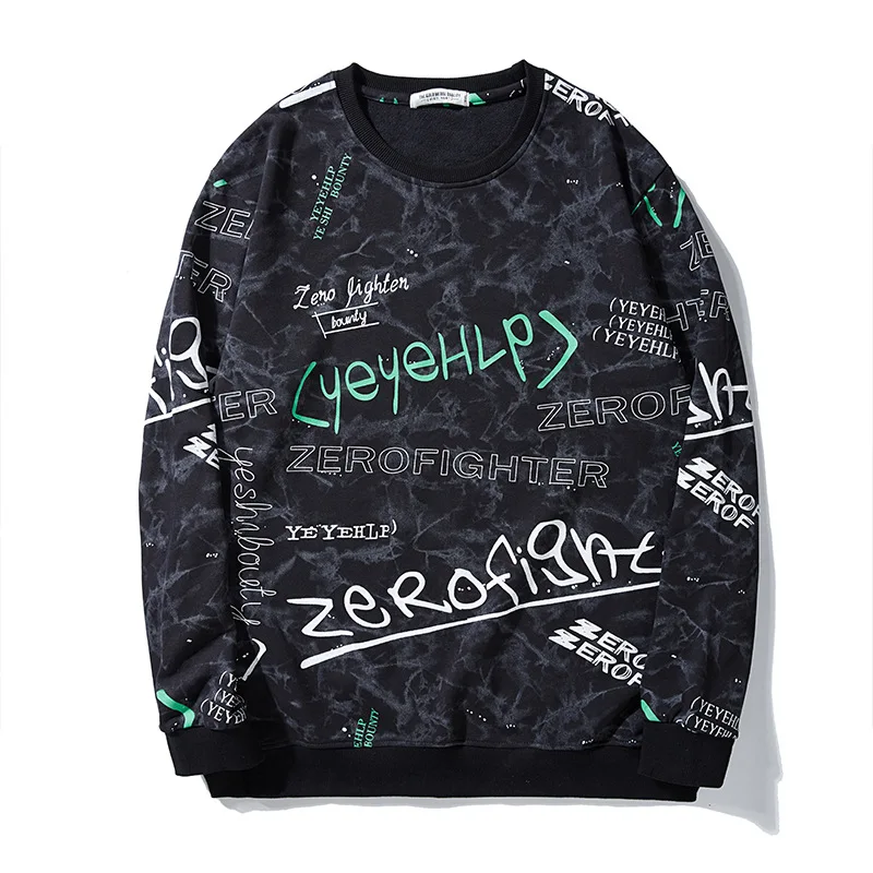 Dt042 Fall Men Sweatshirts Large Size 10Xl All-Match Trend Graffiti Korean Style Skateboard Casual Loose Black Pullover Male Top
Dt042 Fall Men Sweatshirts Large Size 10Xl All-Match Trend Graffiti Korean Style Skateboard Casual Loose Black Pullover Male Top