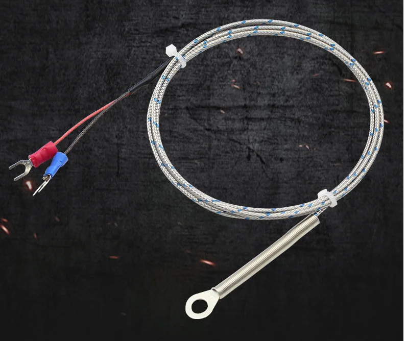 SS Metal screening cable 4mm 5mm 6mm 14mm hole ring head K E J thermocouple temperature sensor
SS Metal screening cable 4mm 5mm 6mm 14mm hole ring head K E J thermocouple temperature sensor