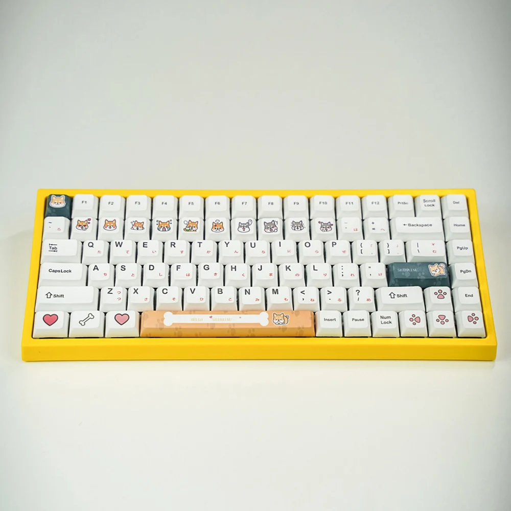 Shiba Inu Dog Bone Design XDA PBT Keycaps For Cherry Switch Mechanical Gaming Keyboard 6.25x Spacebar Japanese Character Key Cap
Shiba Inu Dog Bone Design XDA PBT Keycaps For Cherry Switch Mechanical Gaming Keyboard 6.25x Spacebar Japanese Character Key Cap