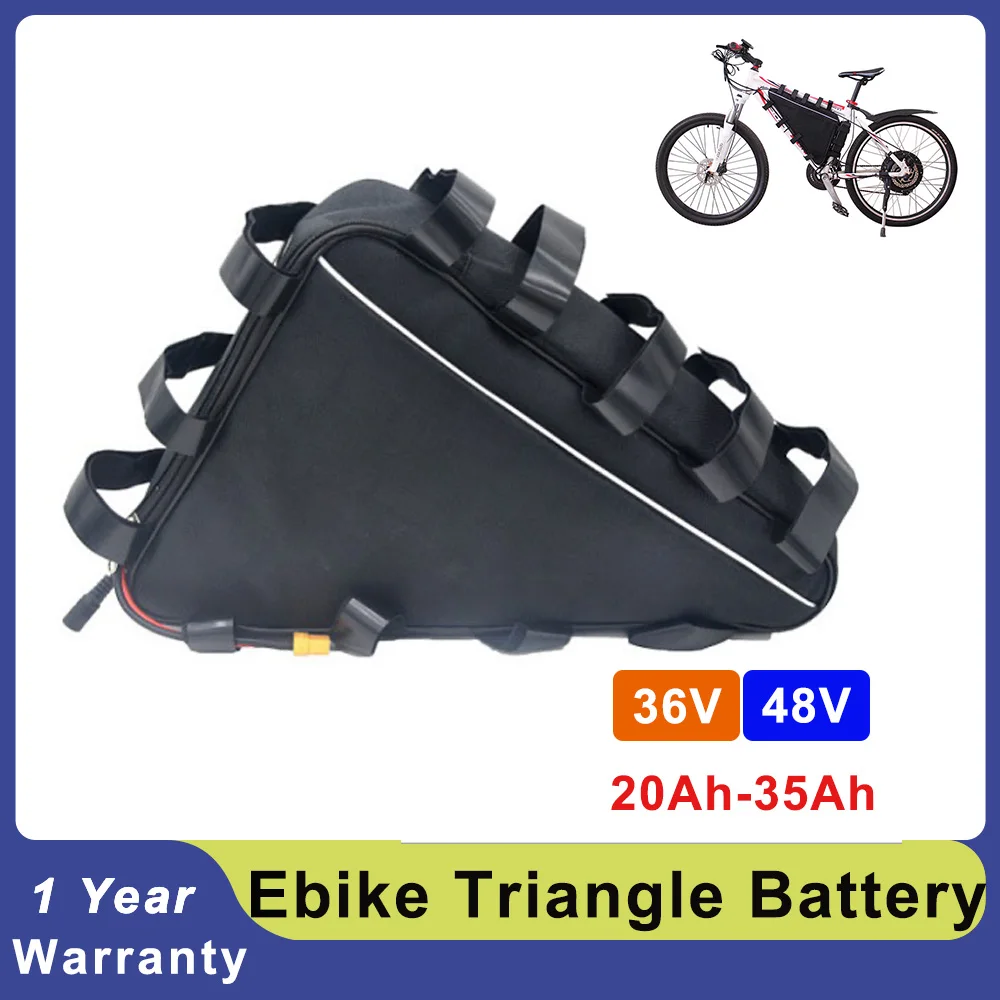 Triangle Lithium ion Battery Ebike Akku 48V 20Ah 36V 25Ah 35Ah Electric Bicycle Battery Pack For 750W 1000W 1500W Motor Power
Triangle Lithium ion Battery Ebike Akku 48V 20Ah 36V 25Ah 35Ah Electric Bicycle Battery Pack For 750W 1000W 1500W Motor Power