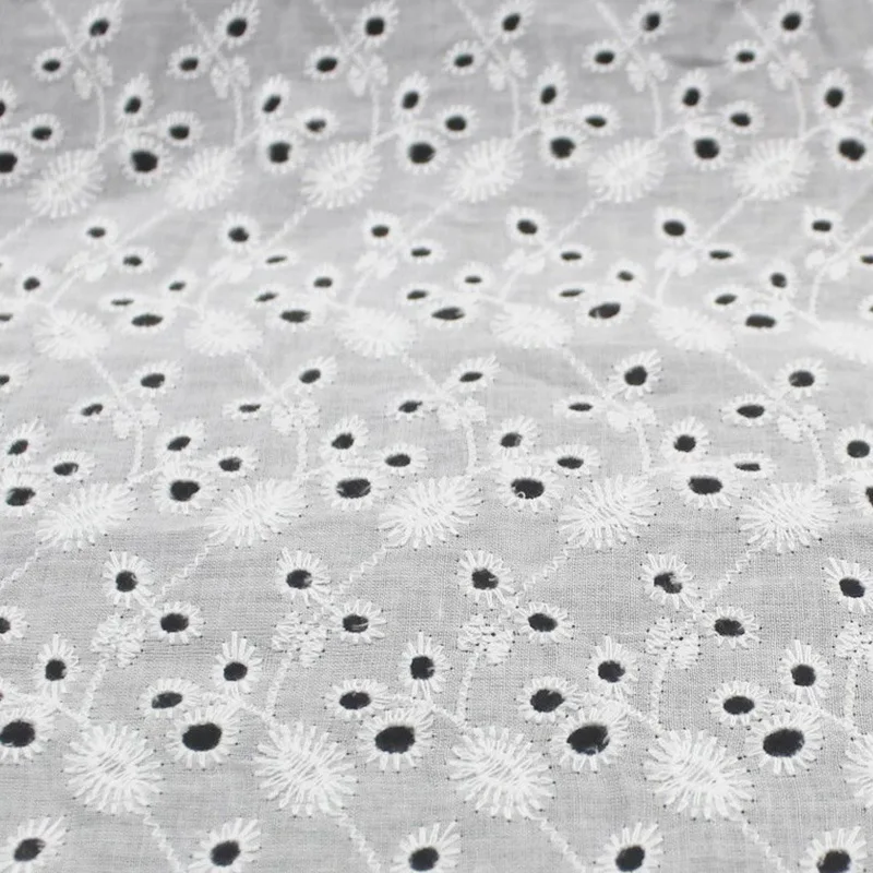 White Flower Hollow Lace Cloth Embroidered Women's Summer Cotton Cloth Hollow Lace Fabric
White Flower Hollow Lace Cloth Embroidered Women's Summer Cotton Cloth Hollow Lace Fabric