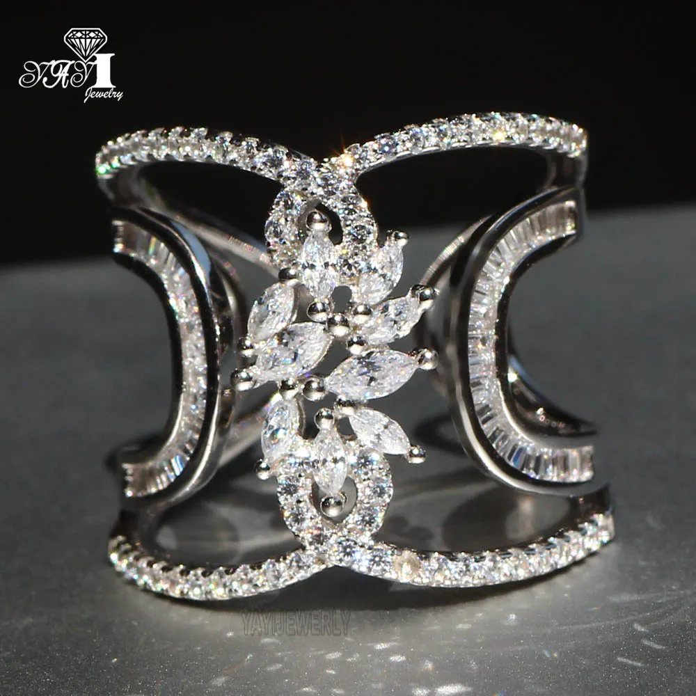 YaYI Fine Jewelry Fashion Princess Claw Set Cut White Cubic Zirconia Silver Color Engagement Wedding Party Leaves Gift Rings
YaYI Fine Jewelry Fashion Princess Claw Set Cut White Cubic Zirconia Silver Color Engagement Wedding Party Leaves Gift Rings