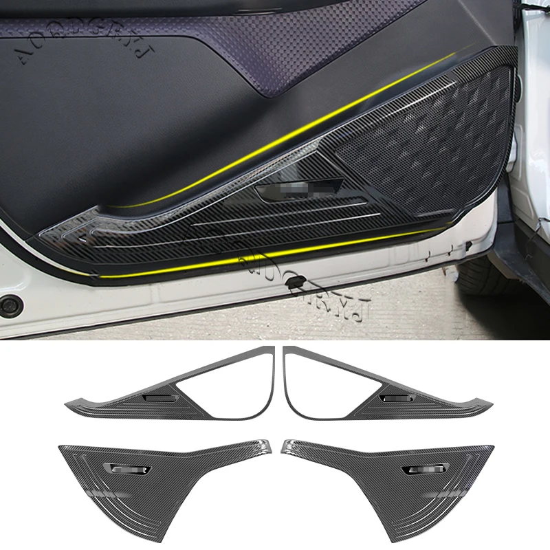 For Toyota C-HR CHR 2018-2020 Carbon fiber style/Silver/Black titanium Side Door Anti Kick Pad Protective cover trim Car 4Pcs
For Toyota C-HR CHR 2018-2020 Carbon fiber style/Silver/Black titanium Side Door Anti Kick Pad Protective cover trim Car 4Pcs