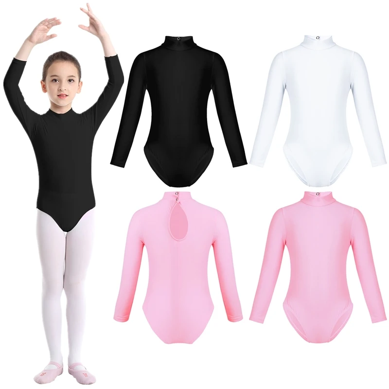 Girls Long Sleeve Ballet Dance Gymnastics Leotard Bodysuit Mock Neck Ballet Unitard Kids Skating Performance Training Dancewear
Girls Long Sleeve Ballet Dance Gymnastics Leotard Bodysuit Mock Neck Ballet Unitard Kids Skating Performance Training Dancewear