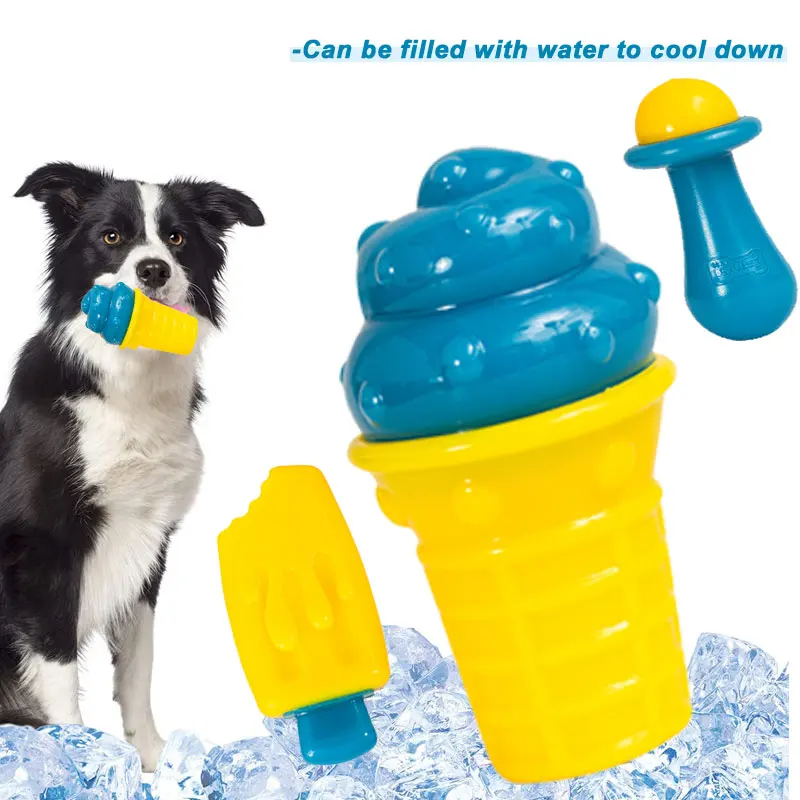 Freezing TPR Dog Chew Toy Filled with Water Ice Cream Shaped Pet Products Bite Resistant Outdoor Puppy Accessories Dog Supplies
Freezing TPR Dog Chew Toy Filled with Water Ice Cream Shaped Pet Products Bite Resistant Outdoor Puppy Accessories Dog Supplies