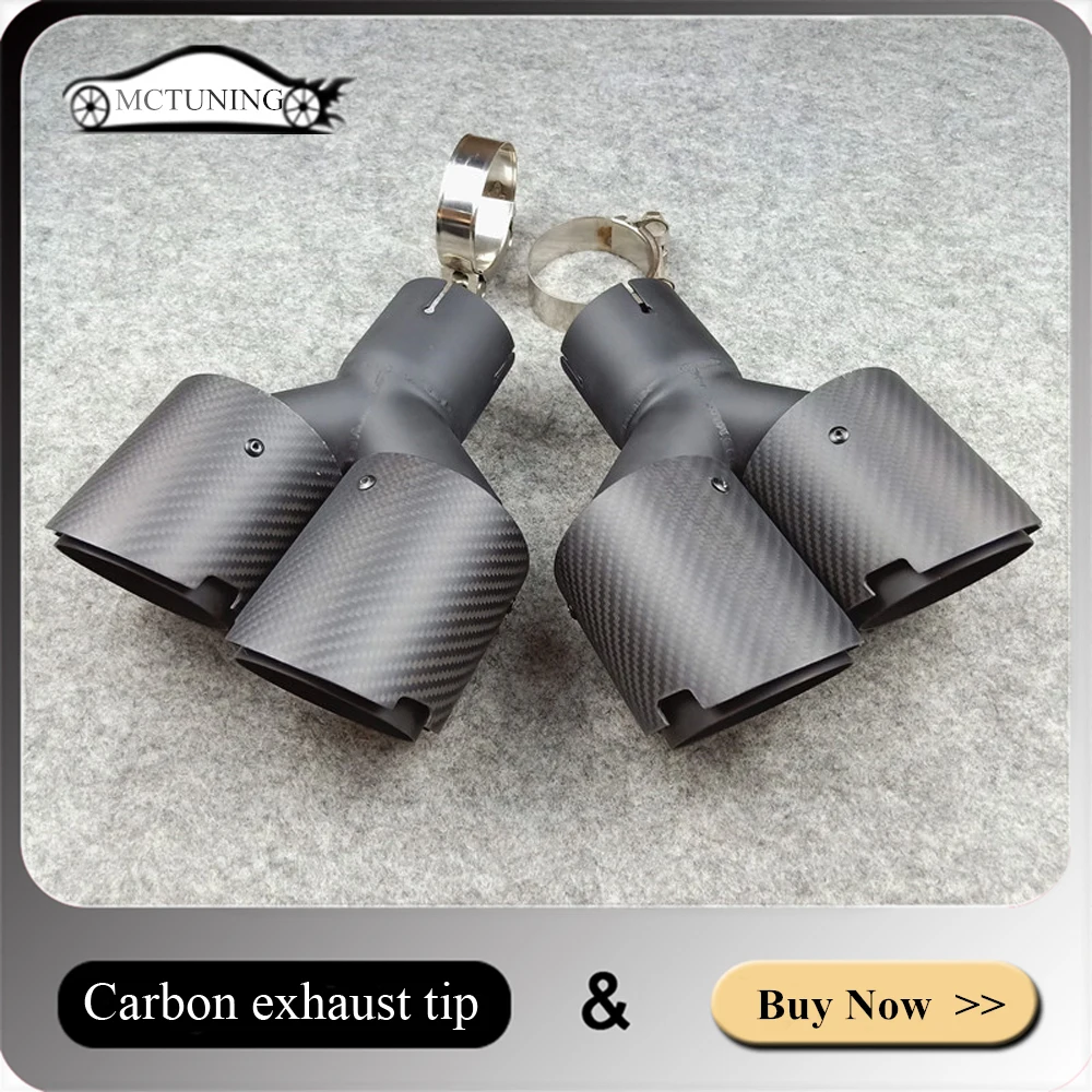 One Pair Y Model Four Slots Car Universal For Akrapovic Exhaust Pipe Stainless Steel Carbon Fiber Matte Black Muffler Tip Nozzle
One Pair Y Model Four Slots Car Universal For Akrapovic Exhaust Pipe Stainless Steel Carbon Fiber Matte Black Muffler Tip Nozzle