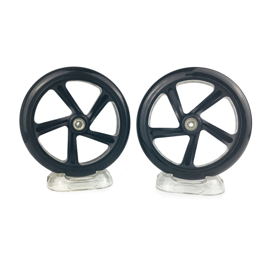 Kick Scooter Wheel With Bearings PU 2 pieces/lot 200mm Diameter 40mm Thickness Hub High Elasticity Precision speed skating
Kick Scooter Wheel With Bearings PU 2 pieces/lot 200mm Diameter 40mm Thickness Hub High Elasticity Precision speed skating