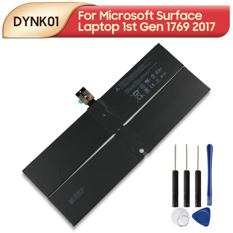 Оригинальный запасной аккумулятор DYNK01 для Microsoft Surface 1-го поколения 1769 2017 G3HTA036H 5970 мАч
Оригинальный запасной аккумулятор DYNK01 для Microsoft Surface 1-го поколения 1769 2017 G3HTA036H 5970 мАч