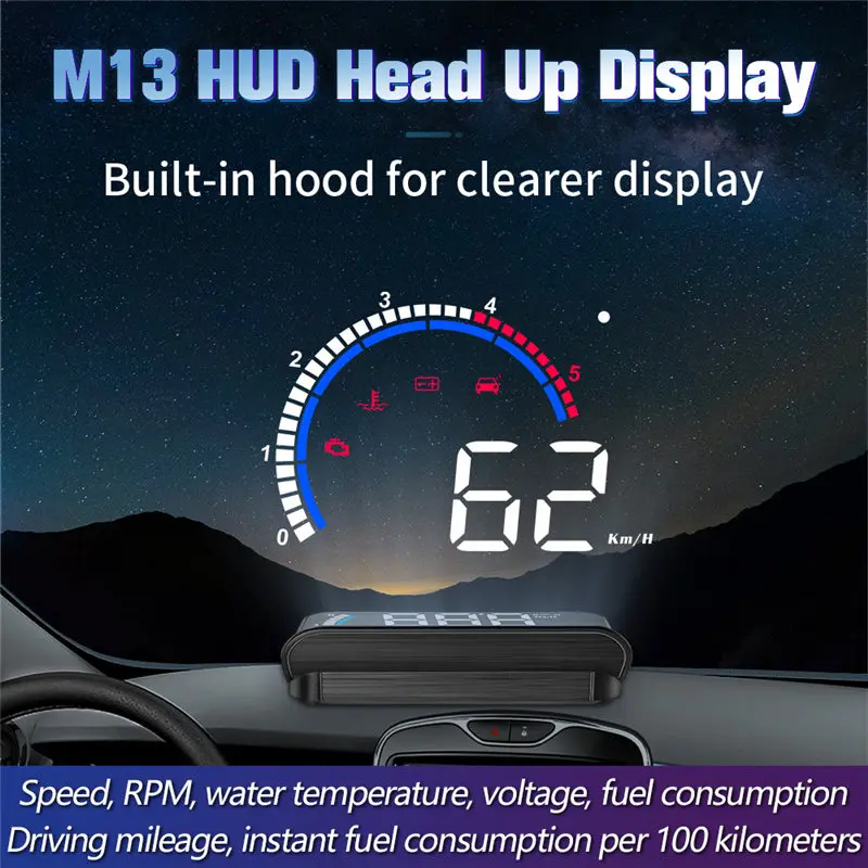 Проектор бортовой автомобильный HUD, бортовой компьютер с поддержкой OBD2, на лобовом стекле, предупреждение о превышении скорости
Проектор бортовой автомобильный HUD, бортовой компьютер с поддержкой OBD2, на лобовом стекле, предупреждение о превышении скорости