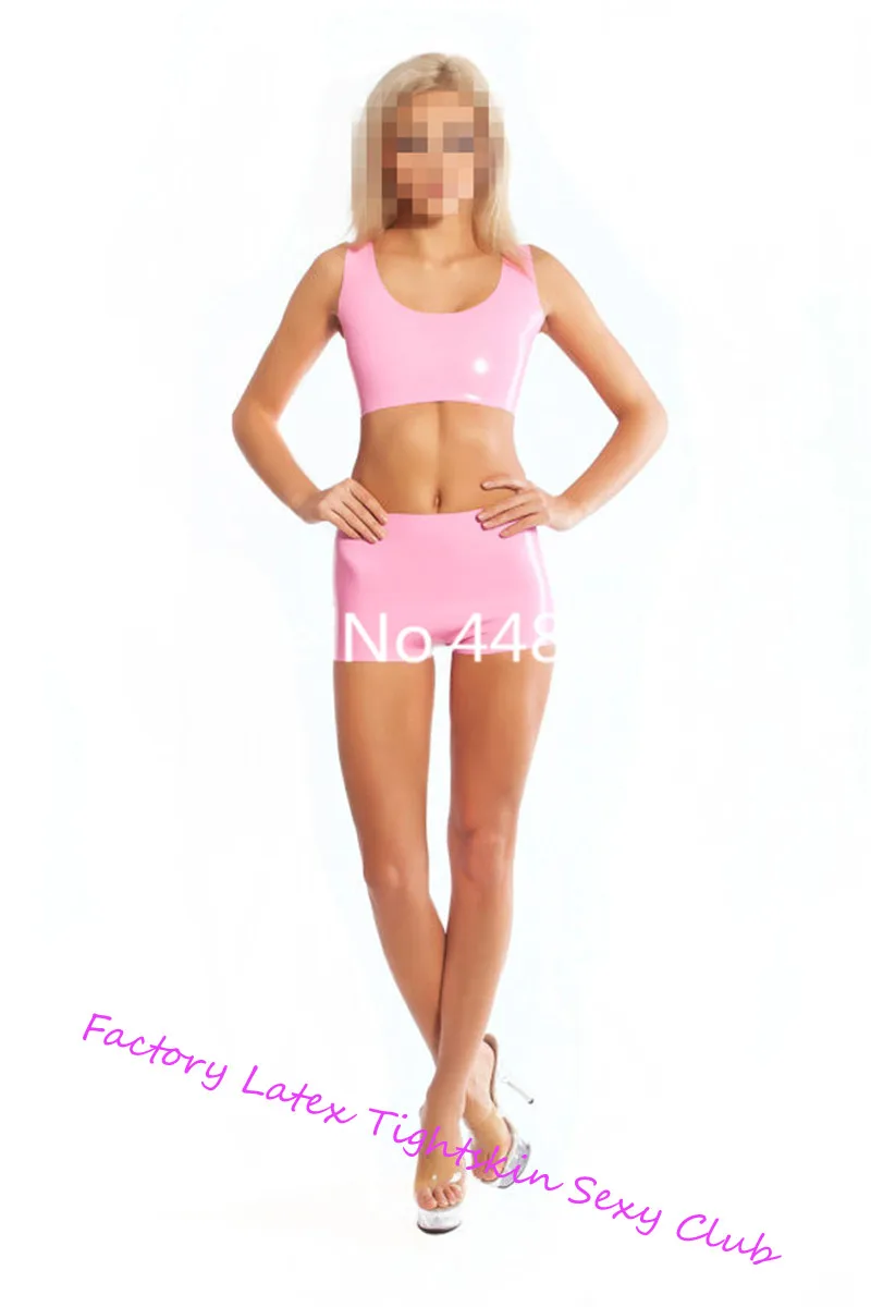 Sexy Woman Pink Lingerie Latex top&shorts Girls Latex Glued Tank Sexy Hot Pants Girls Sexy Rubber Underwear kawaii lingerie
Sexy Woman Pink Lingerie Latex top&shorts Girls Latex Glued Tank Sexy Hot Pants Girls Sexy Rubber Underwear kawaii lingerie