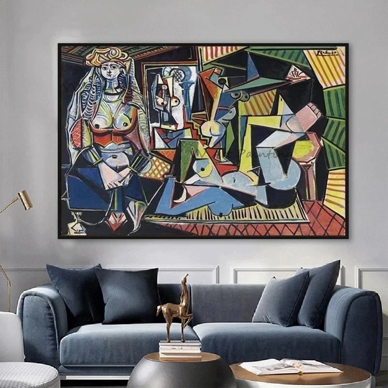 The Picasso Abstract Figure Oil Painting Canvas Art Hand-painted Oil Painting For Living Room Decor Women of Algiers Drawing
The Picasso Abstract Figure Oil Painting Canvas Art Hand-painted Oil Painting For Living Room Decor Women of Algiers Drawing