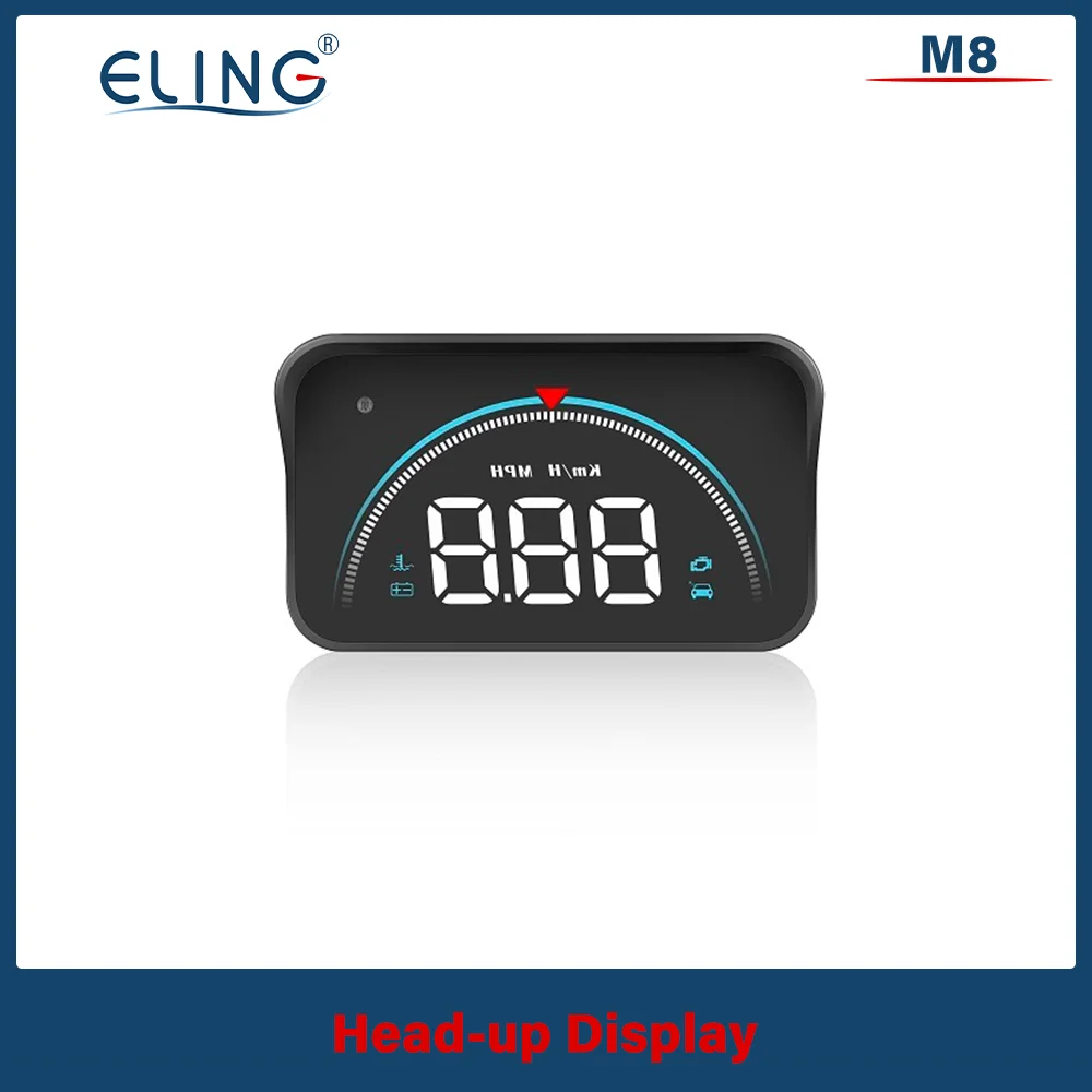 ELING Car Windshield Projector Head Up Display Real-Time Speed RPM Fuel Consumption Driving Time with Alarm OBD2 LED Colorful HD
ELING Car Windshield Projector Head Up Display Real-Time Speed RPM Fuel Consumption Driving Time with Alarm OBD2 LED Colorful HD