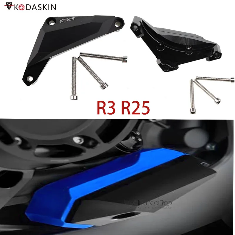 KODASKIN Motorcycle CNC Aluminum Engine Cover Frame Sliders Crash Protector Left Pad For Yamaha YZF R3 R25 MT03 2013-2016
KODASKIN Motorcycle CNC Aluminum Engine Cover Frame Sliders Crash Protector Left Pad For Yamaha YZF R3 R25 MT03 2013-2016