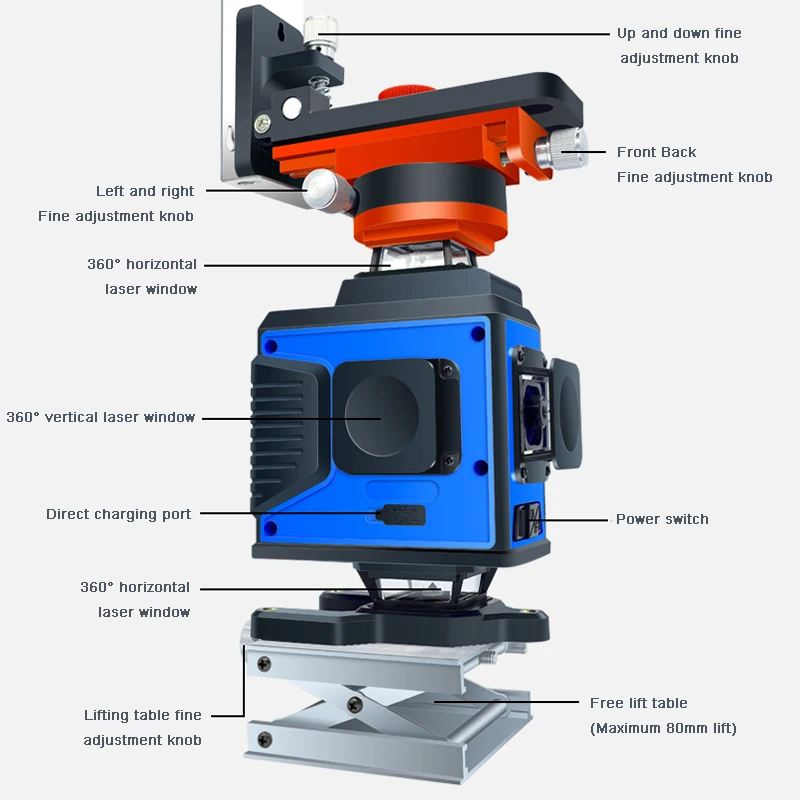 4D 16 Lines Green Line Laser Level Self-Leveling 360 Horizontal And Vertical Super Powerful Green Laser Level
4D 16 Lines Green Line Laser Level Self-Leveling 360 Horizontal And Vertical Super Powerful Green Laser Level