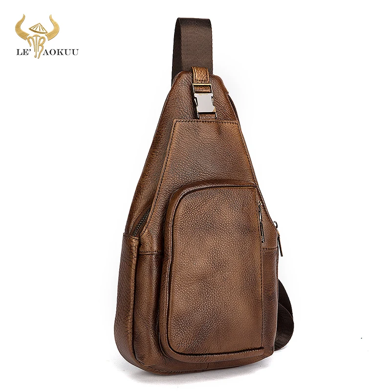 Hot Sale Soft Real Leather Fashion Sling Chest Bag Water 8" Tablet Design One Shoulder Strap Cross-body Bag For Men Male 8022
Hot Sale Soft Real Leather Fashion Sling Chest Bag Water 8" Tablet Design One Shoulder Strap Cross-body Bag For Men Male 8022