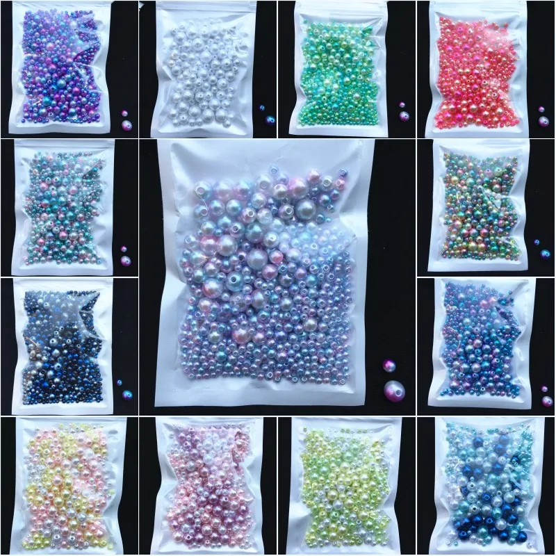 150-180Pcs/Pack Mix Size 3/4/5/6/8mm Beads With Hole Colorful Pearls Round Acrylic Imitation Pearl DIY For Jewelry Making Nail
150-180Pcs/Pack Mix Size 3/4/5/6/8mm Beads With Hole Colorful Pearls Round Acrylic Imitation Pearl DIY For Jewelry Making Nail