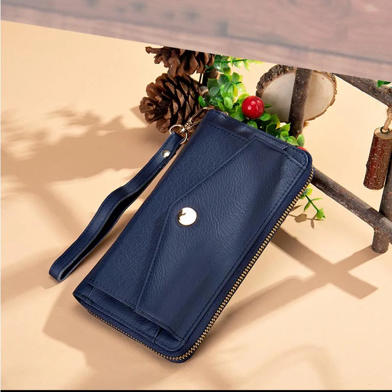 Luufan Genuine Leather Long Wallet For Women Cow Leather Card Holder Big Zip Cell Phone Clutch Purse Female Business Hand Wallet
Luufan Genuine Leather Long Wallet For Women Cow Leather Card Holder Big Zip Cell Phone Clutch Purse Female Business Hand Wallet