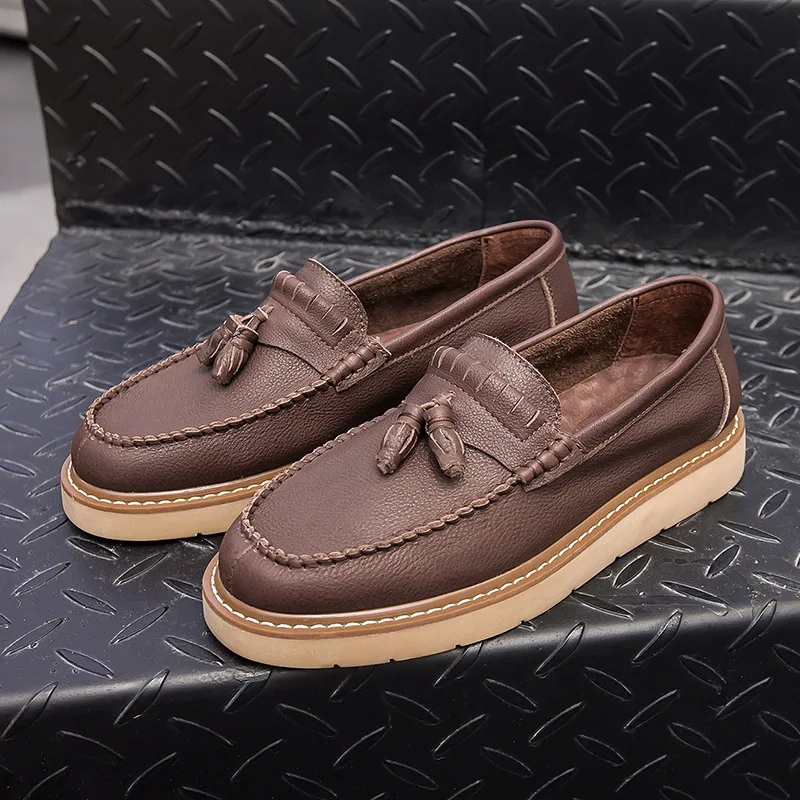 Yomior 2021 New Men Casual Shoes Vintage Trend British Tassel Formal Dress Shoes Real Leather Loafers Slip-On Luxury Platform
Yomior 2021 New Men Casual Shoes Vintage Trend British Tassel Formal Dress Shoes Real Leather Loafers Slip-On Luxury Platform