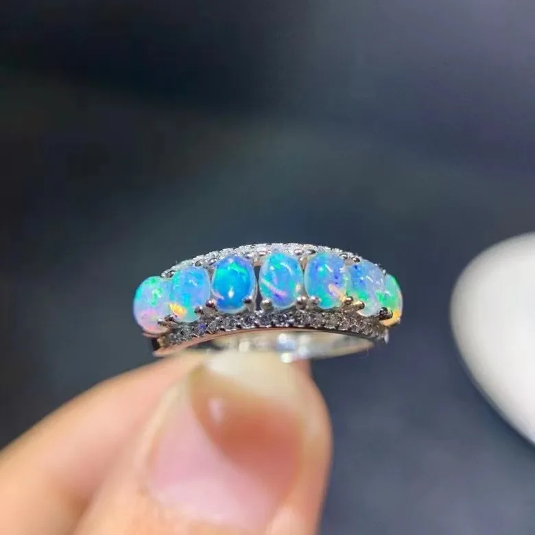 For Wedding New Coming 100% Natural and Real Opal Ring 925 sterling silver Opal Ring Pure High Quality
For Wedding New Coming 100% Natural and Real Opal Ring 925 sterling silver Opal Ring Pure High Quality