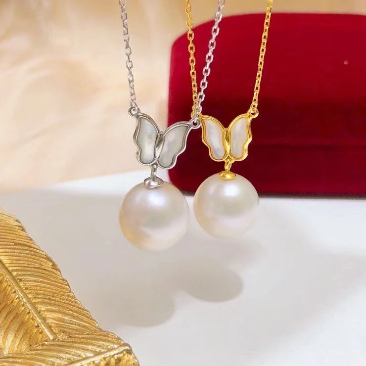 Butterfly Shape 925 Sterling Silver Necklace Chain with Pendant Mountings Findings Jewelry Parts Fittings Accessories for Pearls
Butterfly Shape 925 Sterling Silver Necklace Chain with Pendant Mountings Findings Jewelry Parts Fittings Accessories for Pearls