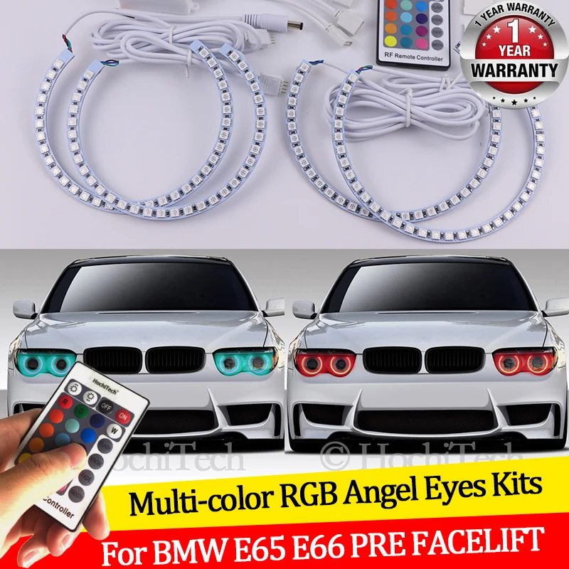 Для BMW E65 E66 PRE FACELIFT 745i 745Li 760Li 760i 2002-200516 цветов RGB Angel Eyes светодиодный Ring RF Wireless Control DRL
Для BMW E65 E66 PRE FACELIFT 745i 745Li 760Li 760i 2002-200516 цветов RGB Angel Eyes светодиодный Ring RF Wireless Control DRL