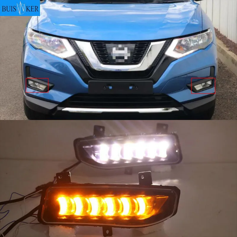 Turn Yellow Signal Function 12V Car DRL Lamp LED Daytime Running Light For Nissan X-trail T32 Xtrail 2017 2018 2019
Turn Yellow Signal Function 12V Car DRL Lamp LED Daytime Running Light For Nissan X-trail T32 Xtrail 2017 2018 2019