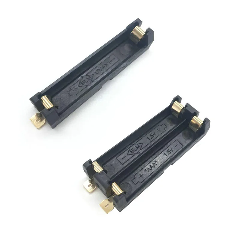 1PCS New 1x 2x Series SMT SMD AAA Battery Holder Box Storage Case Container With Bronze Pins DIY Lithium Battery Spring Box
1PCS New 1x 2x Series SMT SMD AAA Battery Holder Box Storage Case Container With Bronze Pins DIY Lithium Battery Spring Box